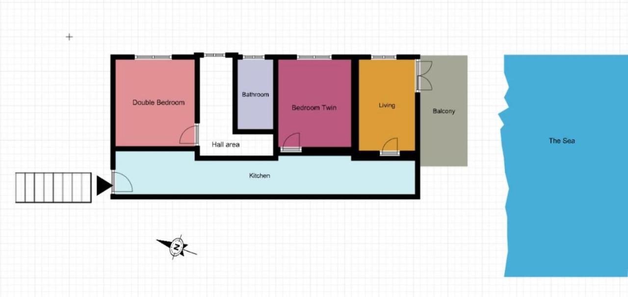 Kaminaki Beachfront Apartments Nisaki  Dış mekan fotoğraf